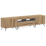 5 Piece LED TV Cabinet Artisan Oak Engineered Wood 3416933