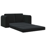 Folding Sofa Bed Black 148 x 71 x 83 cm Velvet 42030511