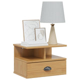 Bedside Cabinet with Drawer HILL Honey Brown 40 x 31 x 27 cm 42025043