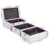 Make-up Case 37x24x40 cm Silver Aluminium 91839