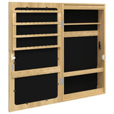 Mirror Jewellery Cabinet with LED Lights Wall Mounted 353240