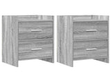 Bedside Tables 2 pcs Grey Sonoma 40 x 30 x 60 cm 8010974