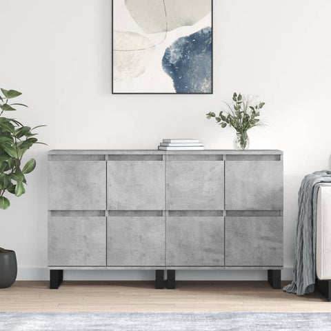 Sideboards 2 pcs Concrete Grey Engineered Wood 3190185