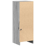 Sideboard with LED Grey Sonoma 38x34x100 cm Engineered Wood 852171
