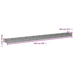 Garden Raised Bed 960x100x36 cm Corten Steel 152000