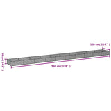 Garden Raised Bed 960x100x36 cm Corten Steel 152000