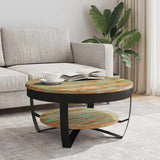 Coffee Table Solid Reclaimed Wood 65x32 cm 244674