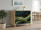 Sideboard WIJHE Sonoma 69 x 33 x 75 cm Engineered Wood 8006914