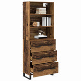 Highboard with Drawer 2 pcs Old Wood Engineered Wood 3415673