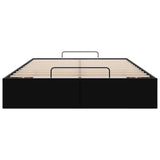 Ottoman Bed Frame without Mattress Black Double Faux Leather 3310829