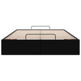 Ottoman Bed Frame without Mattress Black Double Faux Leather 3310829