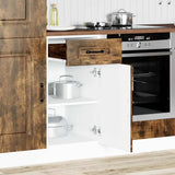 Kitchen Base Cabinet Kalmar Smoked Oak Engineered Wood 853472
