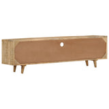 TV Cabinet 140x30x40 cm Solid Mango Wood 249856