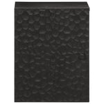 Bathroom Wall Cabinet Black 38x33x48 cm Solid Wood Mango 356839