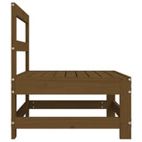 Garden Middle Sofas 2 pcs Honey Brown Solid Wood Pine 825516