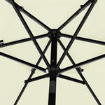 3-Tier Garden Parasol with Aluminium Pole Sand 2.5 m 313860
