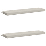 2-Piece Bench Cushions SOEST 2 pcs 100% Polyester White 949841