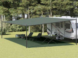 Tent Carpet 400x700 cm Dark Green HDPE 310714