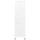 Industrial Wardrobe White 90x50x180 cm Metal 339614