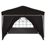 Pop-up Party Tent 288 x 288 x 245 cm Black Oxford Fabric 42019777