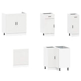 11 Piece Kitchen Cabinet Set "Porto" White Engineered Wood 3314961