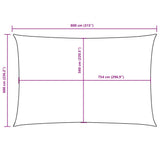 Sunshade Sail Oxford Fabric Rectangular 6x8 m Terracotta 135388