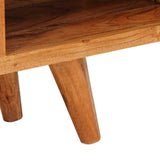 TV Cabinet with Shelf Brown 110 x 30 x 40 cm Solid Acacia Wood 42003317