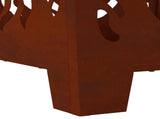 Fire Pit Brown 40 x 40 x 40 cm Weathering steel 858913