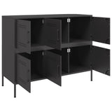 Sideboard Black 100.5x39x79 cm Steel 843096