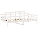 Day Bed and Bench Set with Roof without Mattress White 80x200 cm 3282309