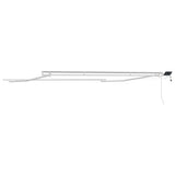 Awning Frame with LED Strip Lights White 450 x 350 cm Aluminium 313206