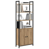 Book Cabinet Artisan Oak 60 x 24 x 161 cm Engineered Wood 883861