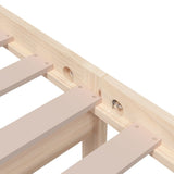 Bed Frame without Mattress Solid Wood 75x190 cm Small Single Small Single 814844