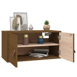 Wall Cabinets 2 pcs Honey Brown 60x30x30 cm Solid Wood Pine 818372