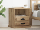 Bedside Cabinet with Drawer 2 pcs Artisan Oak 36 x 43 x 60 cm 881399