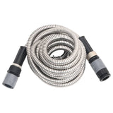 Garden Hose with Spray Nozzle Silver 0.6" 22.5 m Stainless Steel 154512