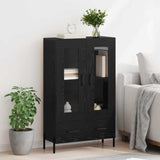 Highboard Corona Black Oak 69.5 x 31 x 115 cm Engineered Wood 882534