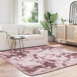 Shaggy Rug High Pile NAVARRA Dusty Pink 200x200 cm Polyester 4102881