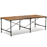 ZNTS Dining Table Solid Reclaimed Wood 240 cm 243994