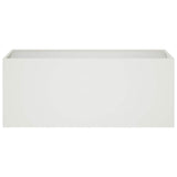 Garden Planter White 100 x 40 x 40 cm Cold-rolled Steel 8005248