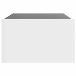 ZNTS Coffee Table with Infinity LED White 70x50x30 cm 847609