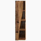 Corner Cabinet Old Wood 27.5x27x102cm Engineered Wood 889853