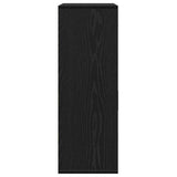 Sideboard with Drawer Black Oak 60 x 30 x 84 cm Engineered Wood 871427