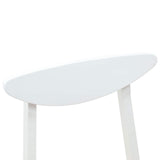Dining Chairs 2 pcs White 42 x 47.5 x 81 cm Solid Rubber Wood 42020436