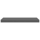 Floating Wall Shelves 4 pcs High Gloss Grey 60x23.5x3.8 cm MDF 323792