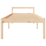Senior Bed without Mattress 100x200cm Solid Wood Pine 810604