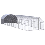 Outdoor Chicken Coop 3x12x2 m Galvanised Steel 3095477