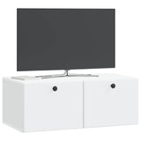 Wall-Mounted TV Cabinet 78.5 x 41 x 30 cm White Engineered Wood 899195