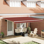 Retractable Awning Manual Orange and brown 450 x 300 cm 3330875