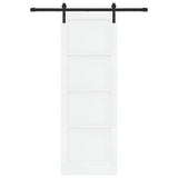 Sliding Door White 73.5 x 211 cm Solid Pine Wood 3333273